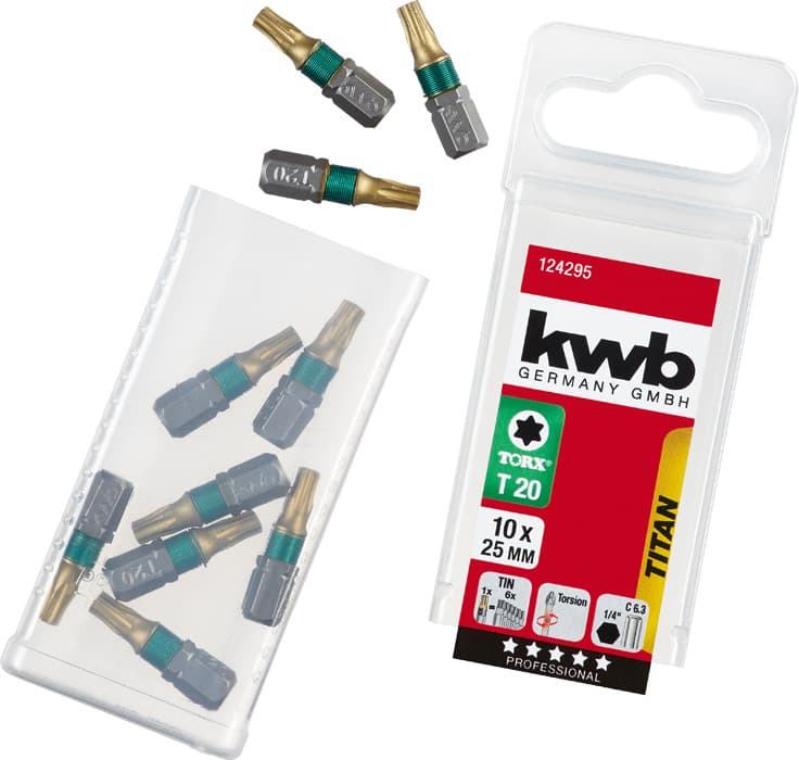  KWB 49124295 10 bita 25 mm Torx 20 Titan SB