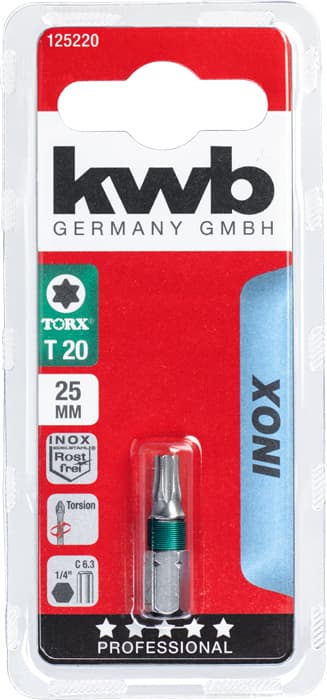  KWB 49125220 bit 25 mm Torx 20 Inox SB - slika 2