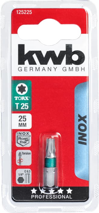  KWB 49125225 bit 25 mm Torx 25 Inox SB - slika 2
