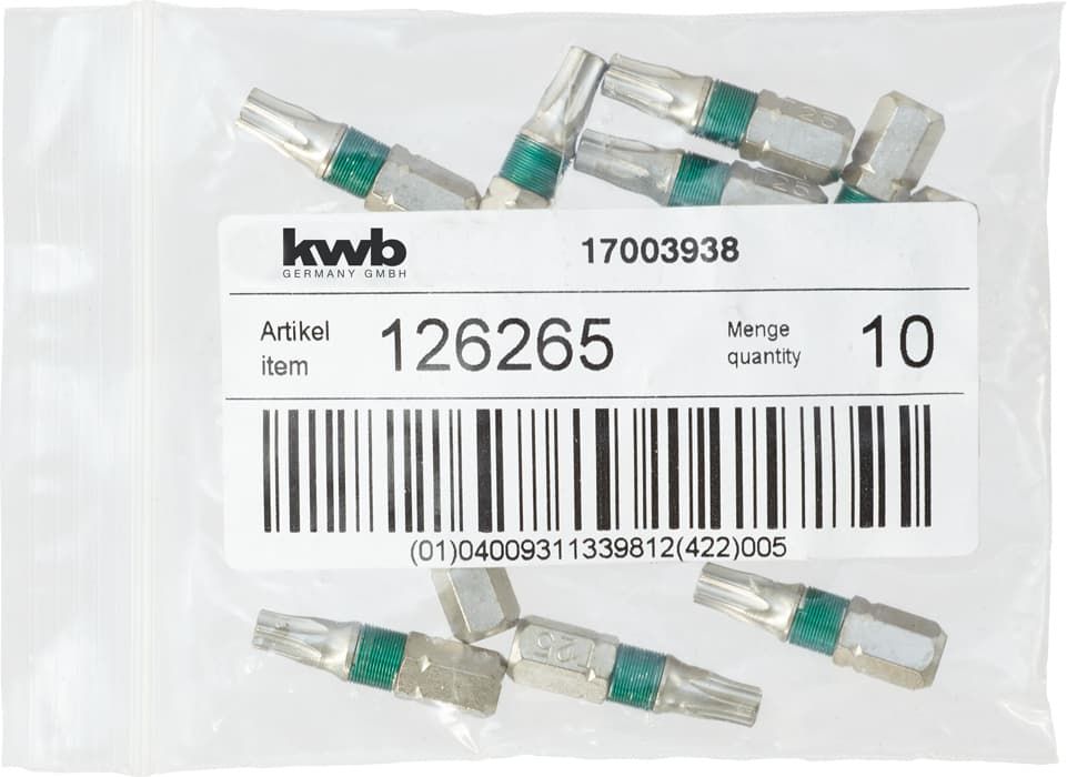  KWB 49126265 bit 25 mm Torx 25 dijamantski LS - slika 3