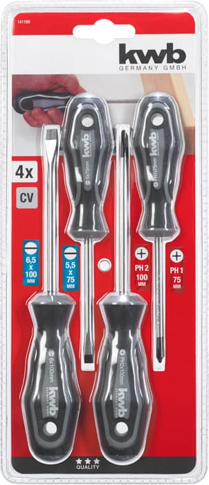 KWB 49141190 set odvijača, 4 dela - slika 2