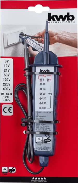  KWB 49142400 Dvopolni ispitivač napona | TUEV, DIN VDE 0411, sa 7 LED - slika 3