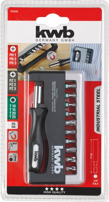  KWB 49151010 BitBox set bitova PH/PZ/T, 12 delova - slika 2