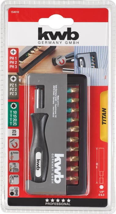 KWB 49154010 BitBox set bitova PH/PZ/T, 12 delova - slika 2