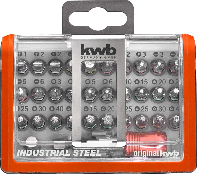 KWB 49162700 Bit Box set bitova, 32 dela, industrijski čelik - slika 3