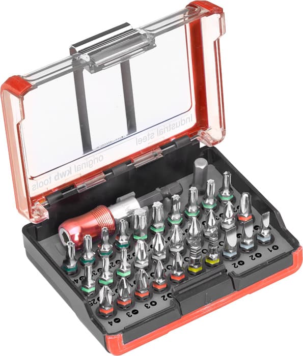  KWB 49162710 Bit Box set bitova, 32 dela, industrijski čelik, sa kukom za kaiš