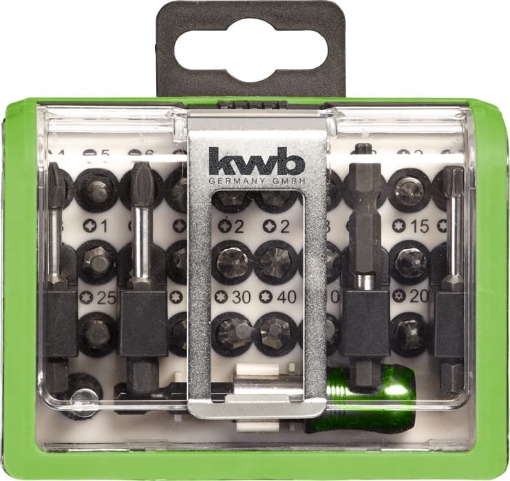  KWB 49165510 set bitova, 28 delova, sa kukom za kaiš - slika 3