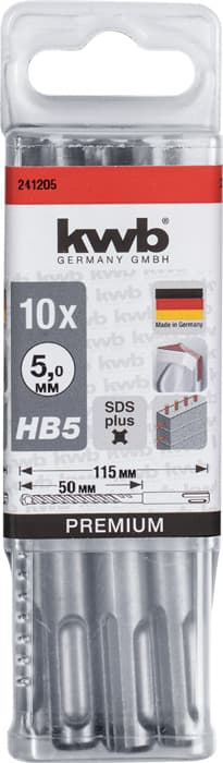  KWB 49241205 10 burgija SDS-Plus 5 x 115 mm HB5 za beton - slika 3