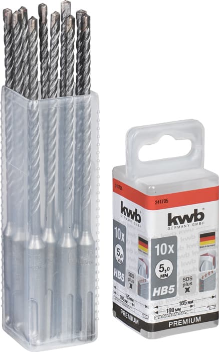  KWB 49241705 10 SDS-Plus burgija 5,0 x 160 HB44 za beton - slika 2