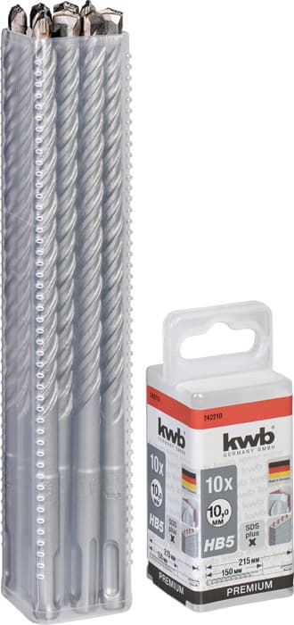  KWB 49242210 10 burgija SDS-Plus 10,0 x 215 HB5 za beton - slika 2