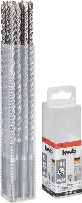  KWB 49242708 10 SDS-Plus burgija 8,0 x 265 HB5 za beton - slika 2