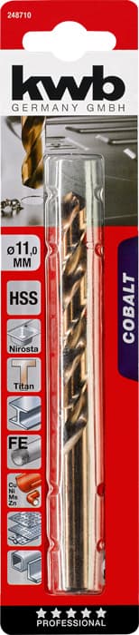  KWB 49248710  HSS-CO burgija za metal 11,0 mm. - slika 2