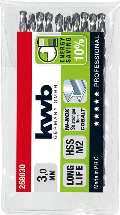  KWB 49258030 HI-Nox HSS M2 burgija za metal, 3 mm - slika 2