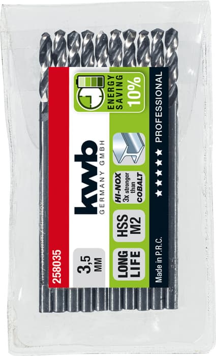  KWB 49258035 HI-Nox HSS M2 burgija za metal, 3,5 mm - slika 2