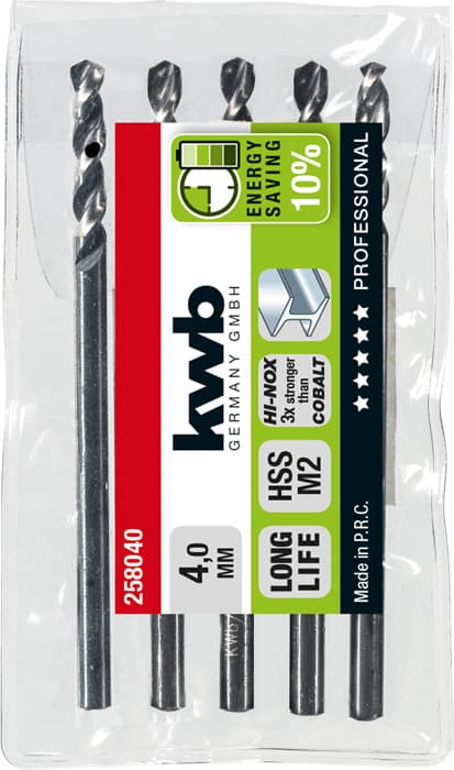  KWB 49258040 HI-Nox HSS M2 burgija za metal, 4 mm - slika 2