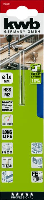  KWB 49258610 HI-NOX HSS M2 burgija 1x34, za metal/čelik, Energy Saving - slika 2
