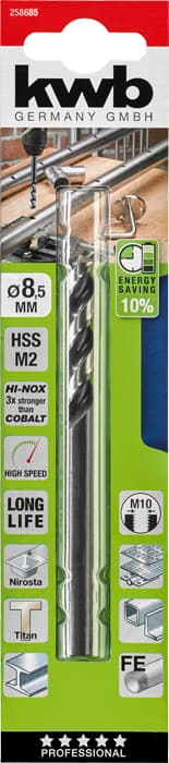  KWB 49258685 HI-NOX HSS M2 burgija 8.5x117, za metal/čelik, Energy Saving - slika 2
