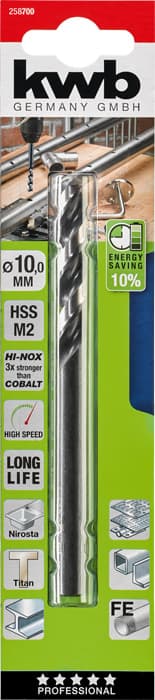  KWB 49258700 HI-NOX HSS M2 burgija 10x133, za metal/čelik, Energy Saving - slika 2
