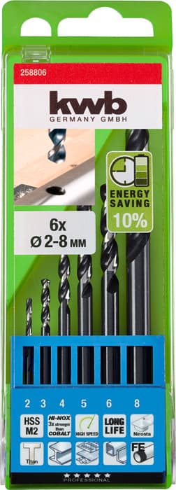  KWB 49258806 HI-Nox HSS burgija set, 6 delova - slika 2