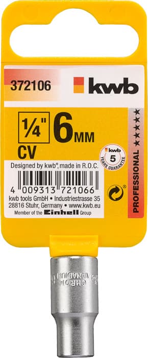  KWB 49372106 Profi nasadni ključ 1/4" x  6  | CrV - slika 2