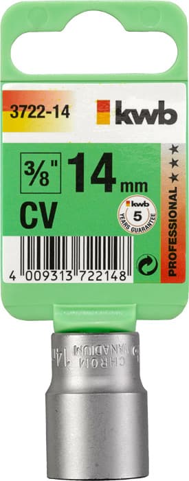  KWB 49372214 Profi nasadni ključ 3/8" x 14  | CrV - slika 2