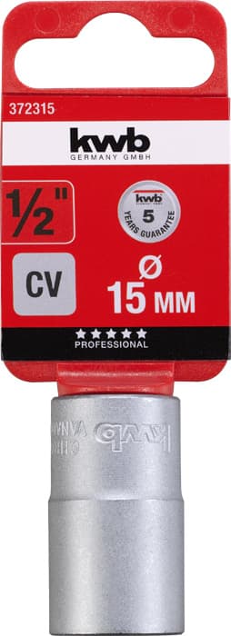  KWB 49372315 Profi nasadni ključ 1/2" x 15  | CrV - slika 2
