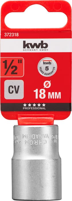  KWB 49372318 Profi nasadni ključ 1/2" x 18  | CrV - slika 2