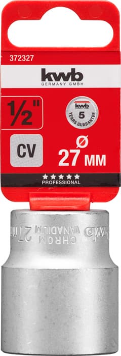  KWB 49372327 Profi nasadni ključ 1/2" x 27  | CrV - slika 2
