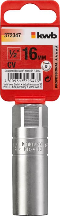  KWB 49372347 Profi nasadni ključ za svećice 1/2"x16 | CrV - slika 2