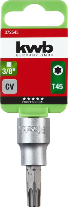  KWB 49372545 Profi nasadni nastavak 3/8"xT45 | CrV - slika 2