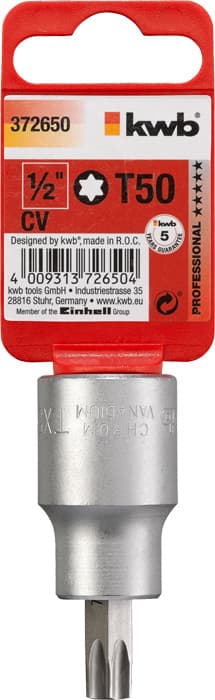  KWB 49372650 Profi nasadni nastavak 1/2"xT50 | CrV - slika 2