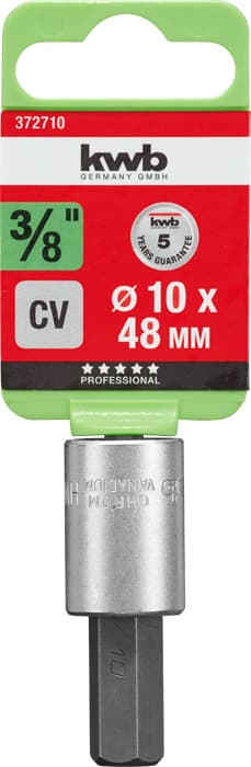 KWB 49372710 Profi nasadni imbus 3/8"x10 48 | CrV, HEXAGON - slika 2