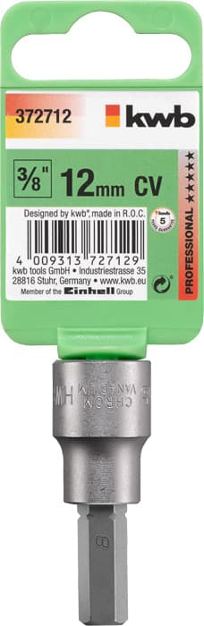  KWB 49372712 Profi nasadni imbus 3/8"x12 48 | CrV, HEXAGON - slika 2