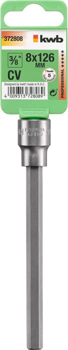  KWB 49372808 Profi nasadni imbus 3/8"x8 126 | CrV, HEXAGON - slika 2