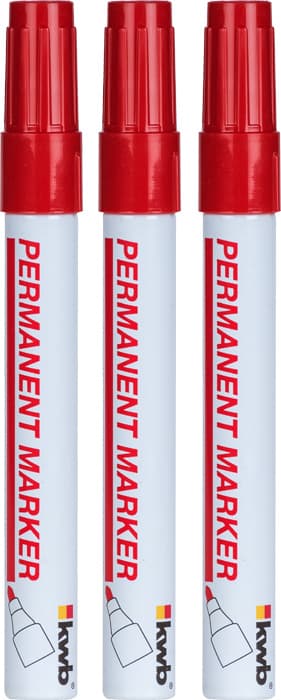  KWB 49377120 marker za obeležavanje, 3 komada, crveni