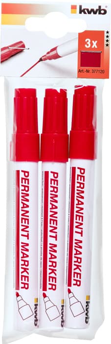  KWB 49377120 marker za obeležavanje, 3 komada, crveni - slika 2