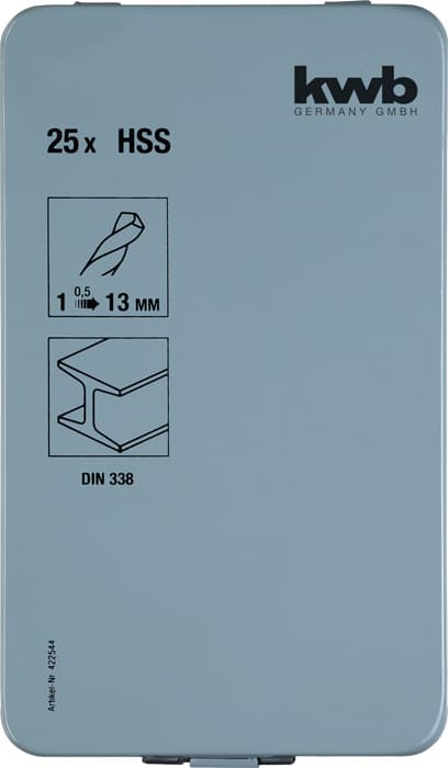  KWB 49422544 set HSS burgija 25 delova - slika 2