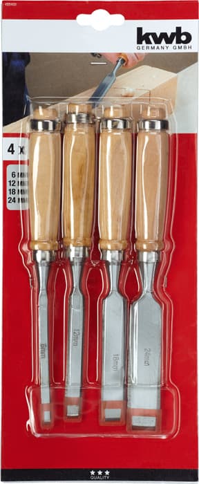  KWB 49455400 set ručnih dleta za drvo, 4 dela - slika 3