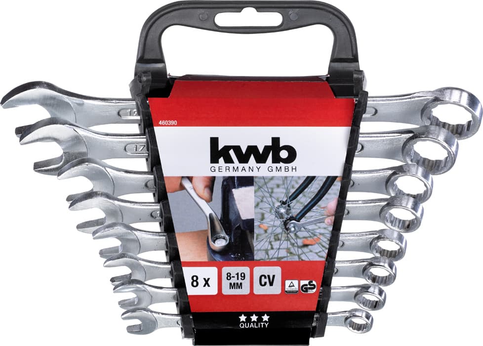  KWB 49460390 kominovani ključ 9-19, 8 delova - slika 3