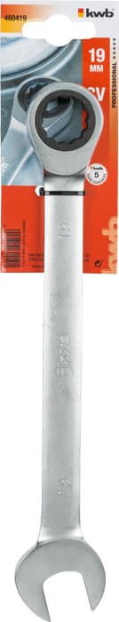  KWB 49460419 Kombinovani ključ krckalica 19 | CrV, viljuškasto-okasti - slika 2