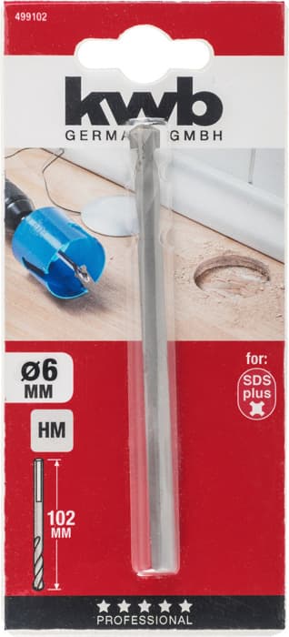  KWB 49499102 burgija za centriranje HSS 6 mm, karbidna - slika 2