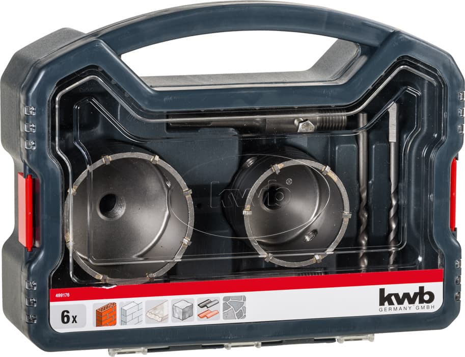  KWB 49499176 Set krunastih testera, ojačanih karbidom, 6 delova