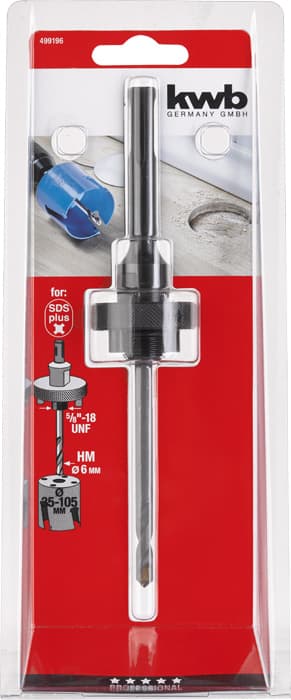  KWB 49499196 nosač za krune sa burgijom za centriranje SDS-plus, 35-105 mm - slika 2