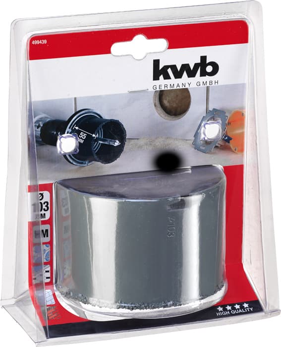  KWB 49499439 univerzalna kruna sa vrhovima ojačanim karbidom 103 mm, dubina 55 mm - slika 2