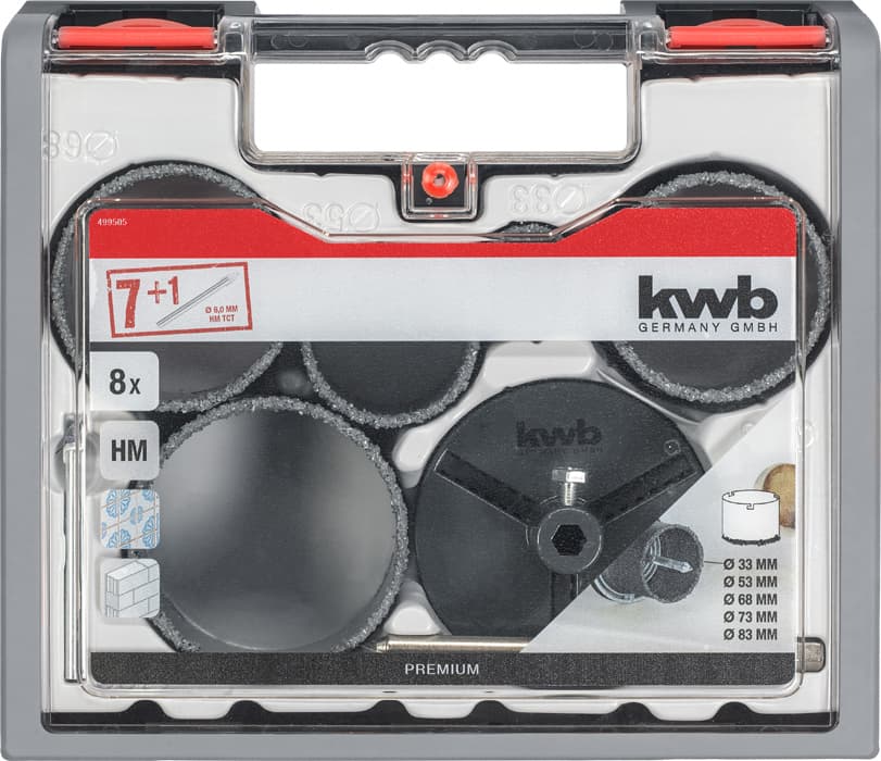  KWB 49499505 set krunastih testera, ojačanih karbidom, 7 delova - slika 2