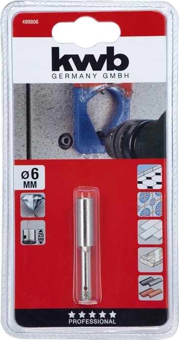  KWB 49499806 Diamant krunasta testera 6/25, za kamen/keramiku - slika 2