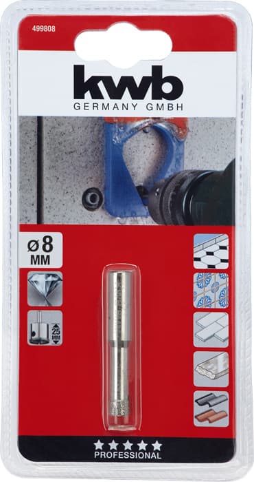  KWB 49499808 Diamant krunasta testera 8/25, za kamen/keramiku - slika 2