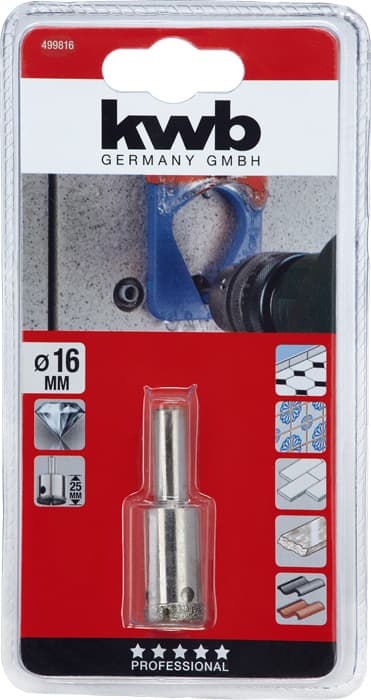  KWB 49499816 Diamant krunasta testera 16/25, za kamen/keramiku - slika 2