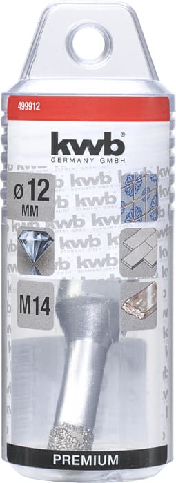  KWB 49499912 dijamantska burgija za suvo bušenje, za Bosch GTR 30, 12 mm - slika 2