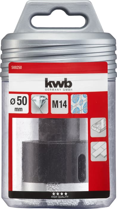  KWB 49500250 Dijamantska krune za suvo bušenje, za brusilicu, M14, 50 mm - slika 3